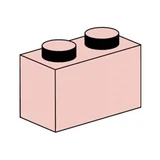 LEGO® Bulk Bricks 1x2 Sand Red Bricks 10003 (1/1)