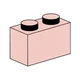 1x2 Sand Red Bricks 10003 thumbnail-0