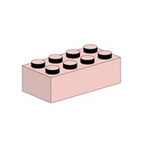 LEGO® Bulk Bricks 2x4 Sand Red Bricks 10005 (1/1)