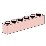 LEGO® Bulk Bricks 1x6 Sand Red Bricks 10006 (1/1)