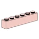 1x6 Sand Red Bricks 10006 thumbnail-0