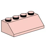 LEGO® Bulk Bricks 2x4 Sand Red Roof Bricks 10008 (1/1)