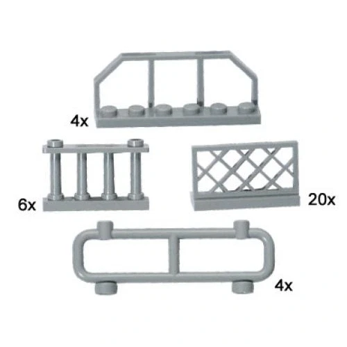 LEGO® Bulk Bricks Grey Fences 10050 (1/1) LEGO® Bulk Bricks Grey Fences 10050 (1/1)