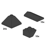 LEGO® Bulk Bricks Black Roof Tiles 10053 (1/1)