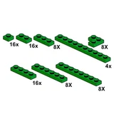 LEGO® Bulk Bricks Dark Green Plates 10063 (1/1)