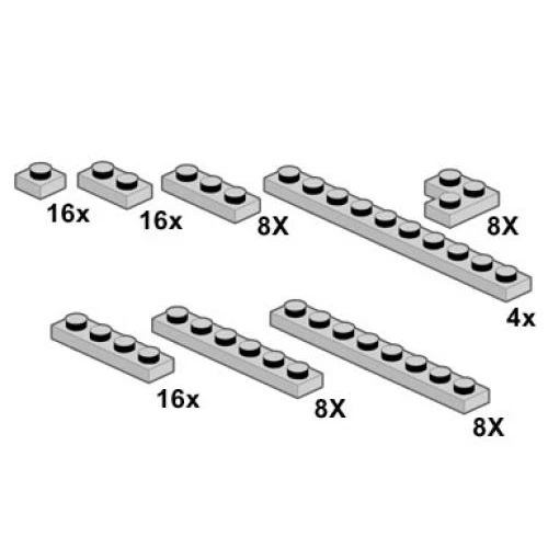 LEGO® Bulk Bricks Grey Plates 10064 (1/1) LEGO® Bulk Bricks Grey Plates 10064 (1/1)
