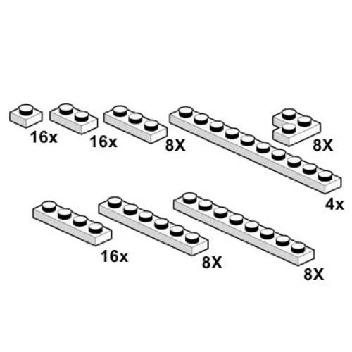 LEGO® Bulk Bricks White Plates 10065 (1/1) LEGO® Bulk Bricks White Plates 10065 (1/1)