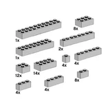 LEGO® Bulk Bricks Assorted Light Grey Bricks 10145 (1/1)