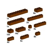 LEGO® Bulk Bricks Assorted Brown Bricks 10147 (1/1)