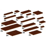 LEGO® Bulk Bricks Assorted Brown Plates 10150 (1/1)