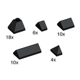 LEGO® Bulk Bricks Black Ridge Tiles 10160 (1/1)