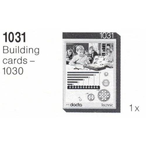 LEGO® Dacta Building Cards - 1030 1031 (1/1) LEGO® Dacta Building Cards - 1030 1031 (1/1)