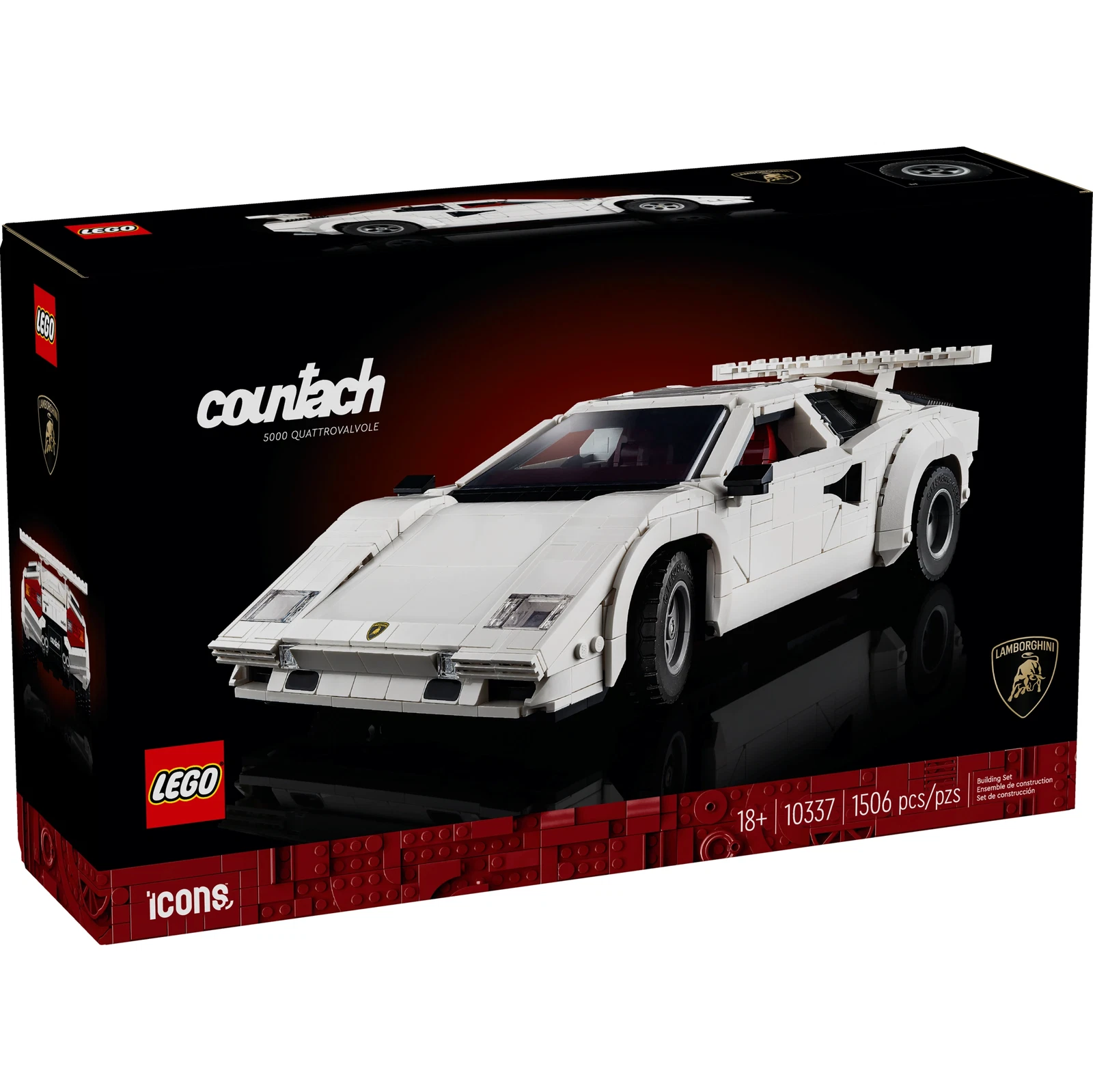 LEGO® Lamborghini Countach 5000 Quattrovalvole 10337 | 🇺🇸 Price