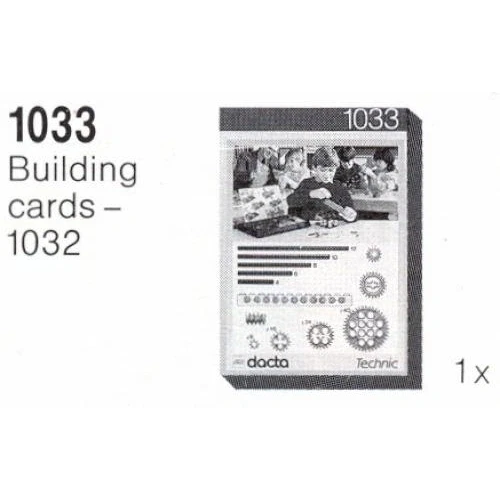 LEGO® Dacta Building Cards - 1032 1033 (1/1) LEGO® Dacta Building Cards - 1032 1033 (1/1)
