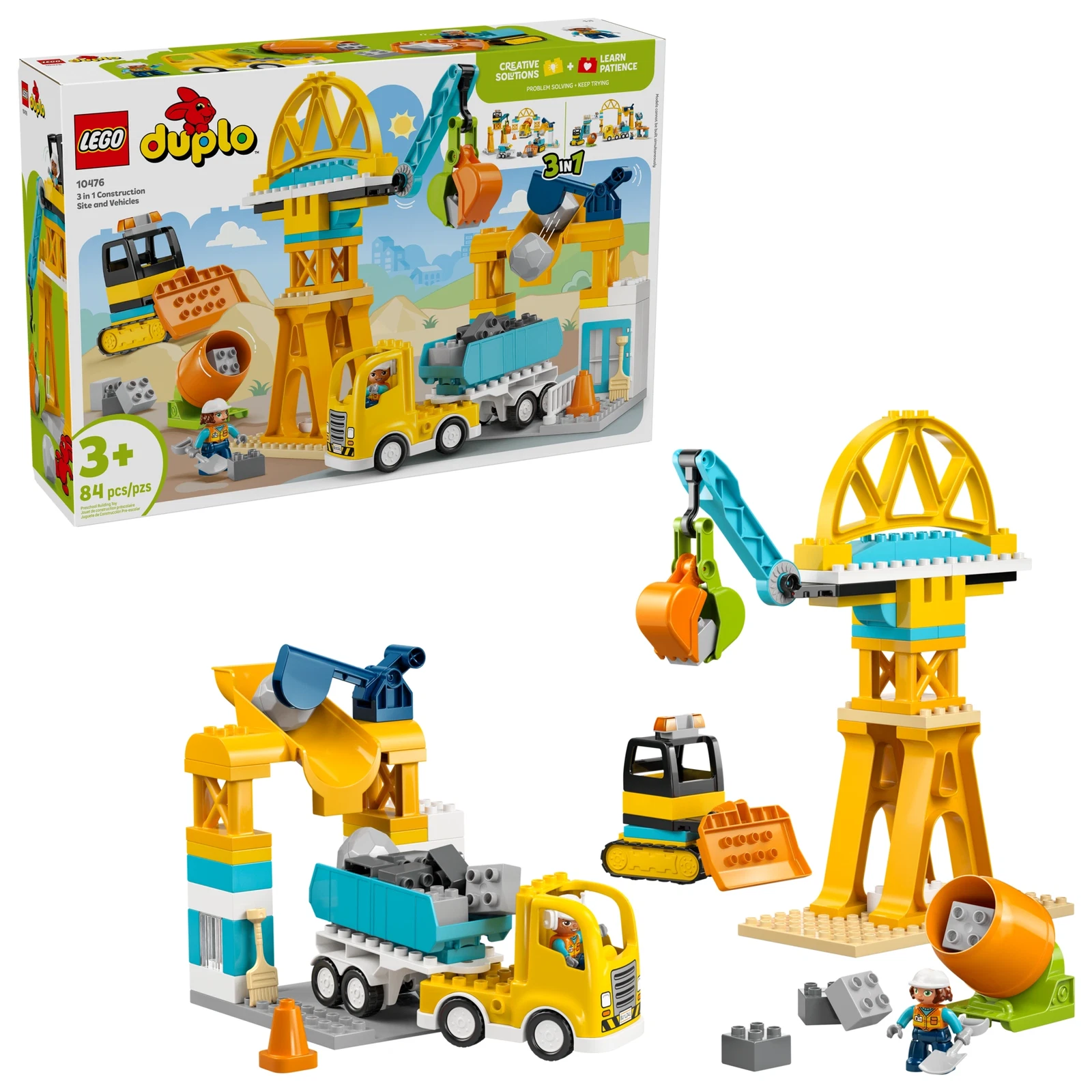 LEGO® DUPLO® Baustelle mit Baufahrzeugen - 3-in-1-Set 10476 (1/12) LEGO® DUPLO® Baustelle mit Baufahrzeugen - 3-in-1-Set 10476 (1/12)