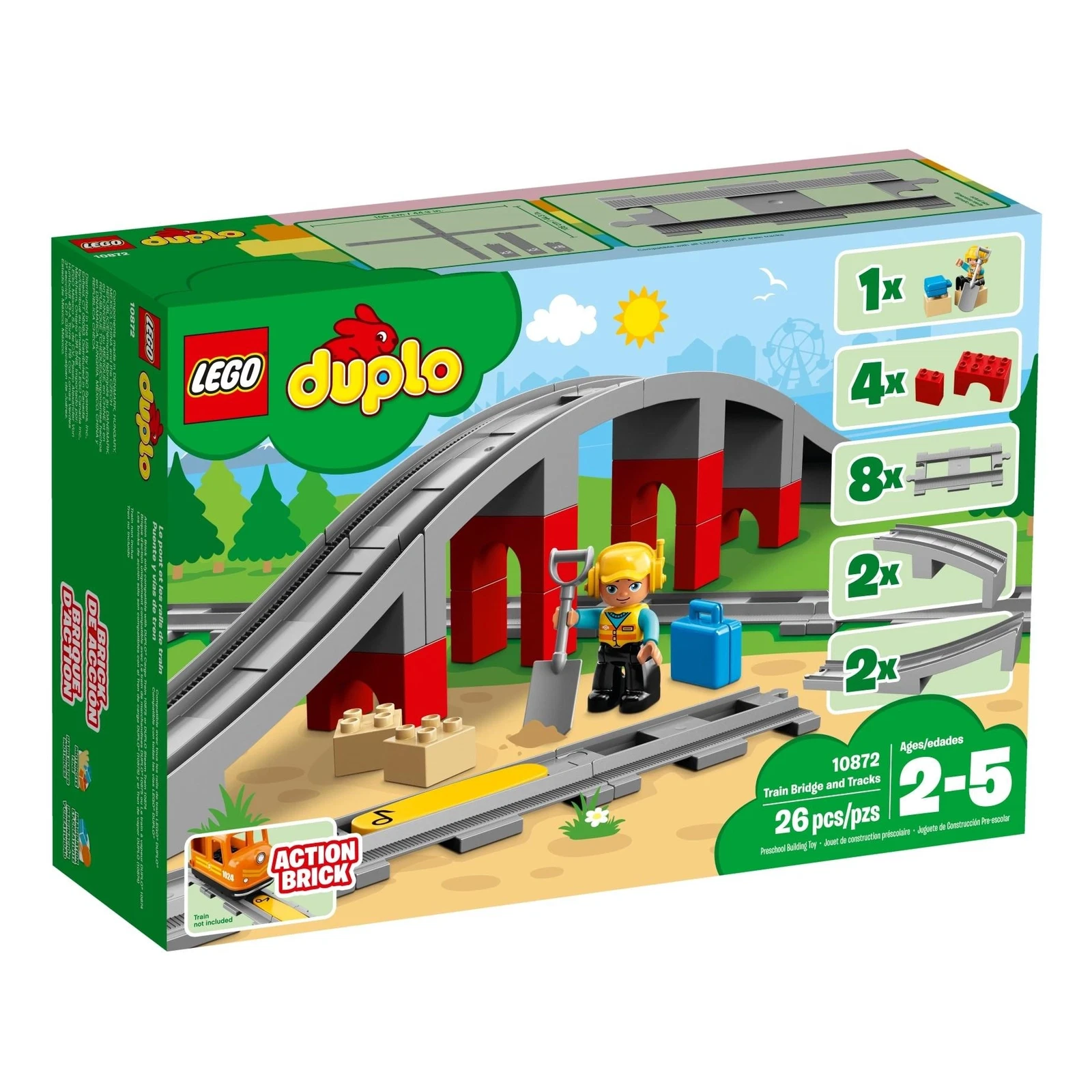 LEGO® DUPLO Train Bridge and Tracks 10872 (1/6) LEGO® DUPLO Train Bridge and Tracks 10872 (1/6)