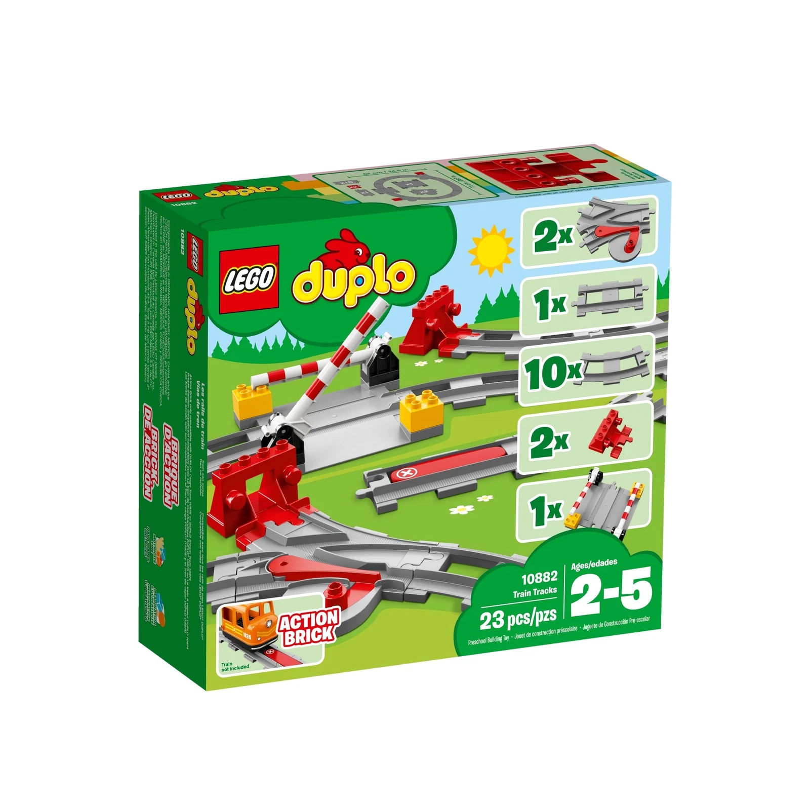 LEGO® DUPLO® Les rails du train 10882 (1/4) LEGO® DUPLO® Les rails du train 10882 (1/4)