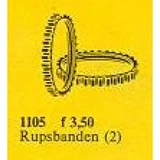 LEGO® Service Packs Two Rubber Crawler Tracks 1105 (1/1) LEGO® Service Packs Two Rubber Crawler Tracks 1105 (1/1)