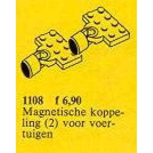 LEGO® Service Packs Two Pairs of Magnetic Couplings 1108 (1/1) LEGO® Service Packs Two Pairs of Magnetic Couplings 1108 (1/1)