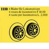LEGO® Service Packs Four Locomotive Wheels 1110 (1/1) LEGO® Service Packs Four Locomotive Wheels 1110 (1/1)