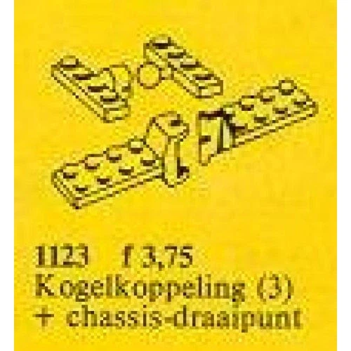 LEGO® Service Packs Ball and Socket Couplings & One Articulated Joint 1123 (1/1) LEGO® Service Packs Ball and Socket Couplings & One Articulated Joint 1123 (1/1)