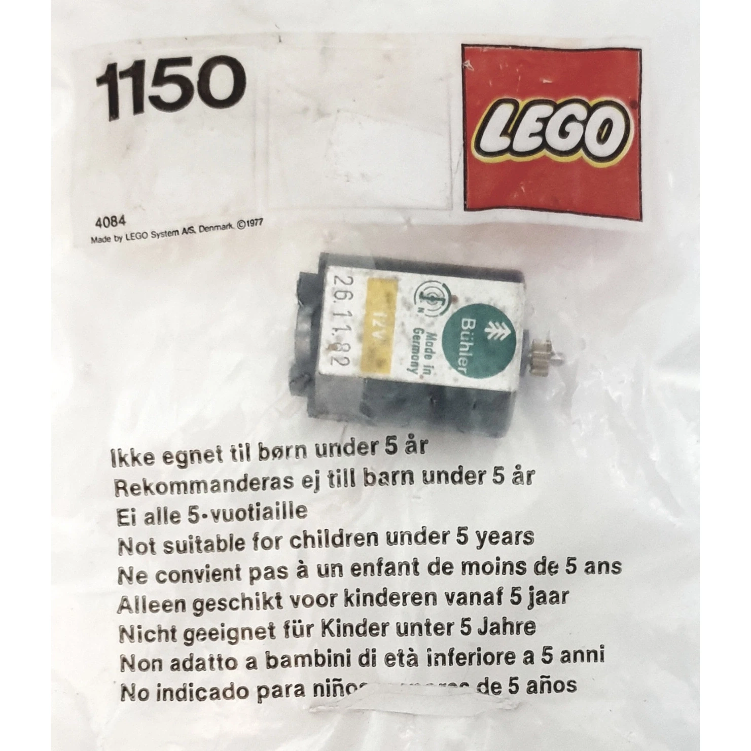 LEGO® Service Packs Replacement Motor 12V 1150 (1/1) LEGO® Service Packs Replacement Motor 12V 1150 (1/1)