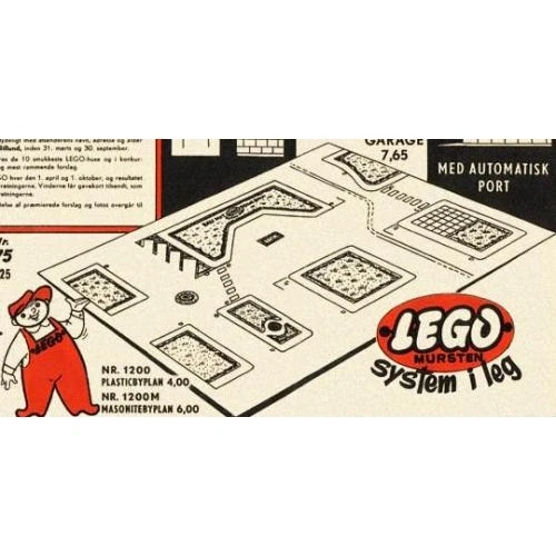 LEGO® System Town Plan Board, Small Plastic 1200 (1/1) LEGO® System Town Plan Board, Small Plastic 1200 (1/1)