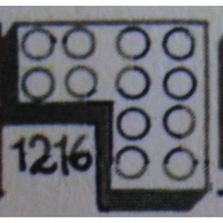 4 x 4 Corner Bricks 1216