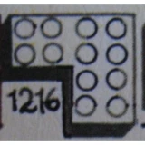 LEGO® System 4 x 4 Corner Bricks 1216 (1/1) LEGO® System 4 x 4 Corner Bricks 1216 (1/1)
