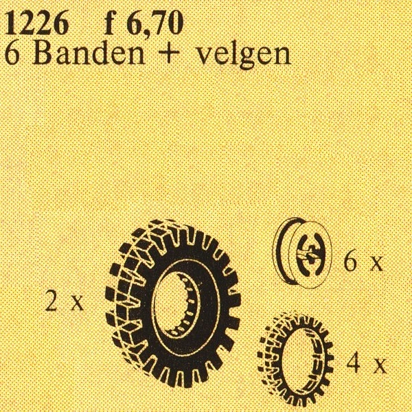 LEGO® Service Packs Tractor wheels and tyres 1226 (1/1) LEGO® Service Packs Tractor wheels and tyres 1226 (1/1)