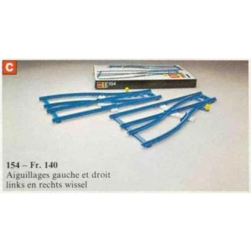 LEGO® Trains Switch Track - 1 Right and 1 Left 154 (1/1) LEGO® Trains Switch Track - 1 Right and 1 Left 154 (1/1)
