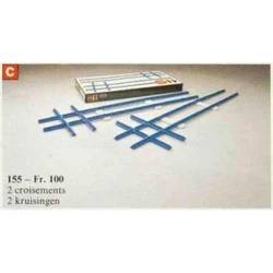 2 Cross Rails, 8 Straight Tracks, 4 Base Plates 155