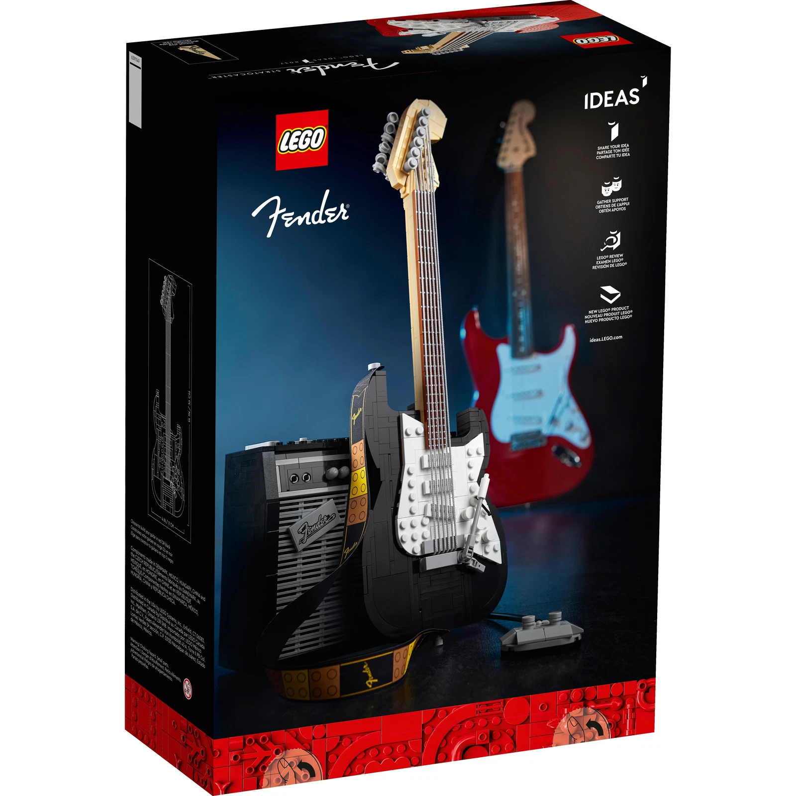 Orders LEGO Ideas Fender Stratocaster 21329 Building Set (1074 Pieces)