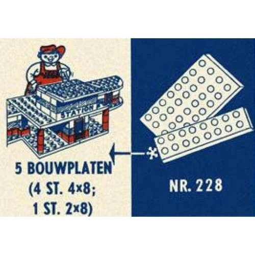 LEGO® System 4 x 8 & 2 x 8 Plates 228 (1/1) LEGO® System 4 x 8 & 2 x 8 Plates 228 (1/1)