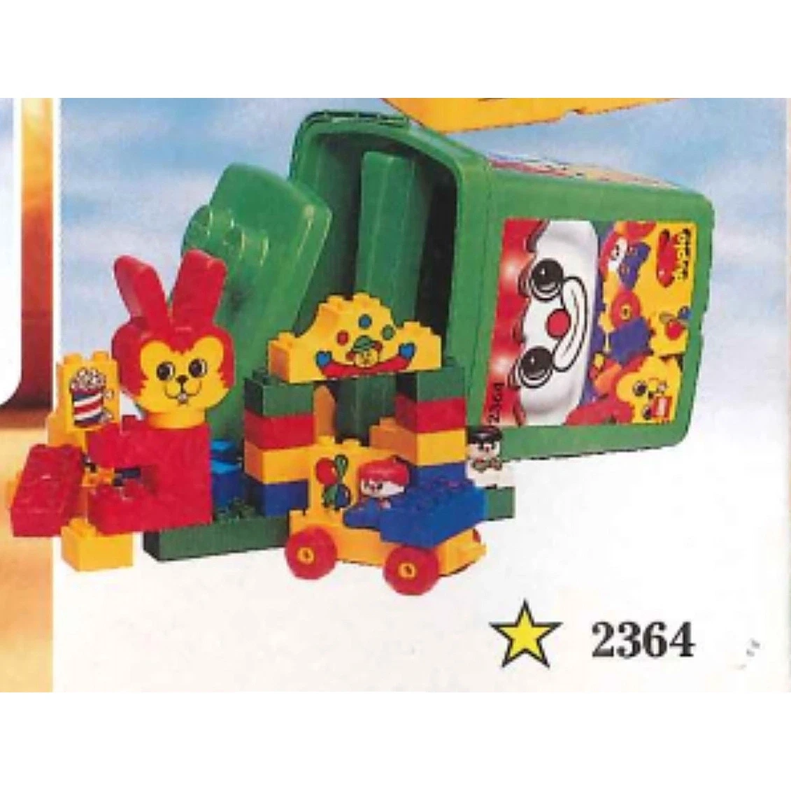 LEGO® DUPLO Circus Bucket Green 2364 (1/1) LEGO® DUPLO Circus Bucket Green 2364 (1/1)