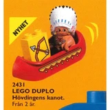 LEGO® DUPLO Big Chief Brown Bear and Canoe 2431 (1/1)