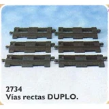 LEGO® DUPLO® Straight Track (Straight Rails) 2734 (1/1)