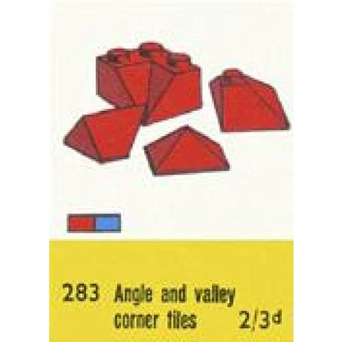 LEGO® System Sloping Ridge and Valley Bricks, Blue 283 (1/1) LEGO® System Sloping Ridge and Valley Bricks, Blue 283 (1/1)
