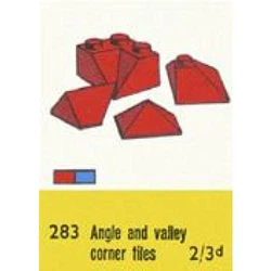 Sloping Ridge and Valley Bricks, Blue 283