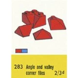 LEGO® System Sloping Ridge and Valley Bricks, Blue 283 (1/1) LEGO® System Sloping Ridge and Valley Bricks, Blue 283 (1/1)