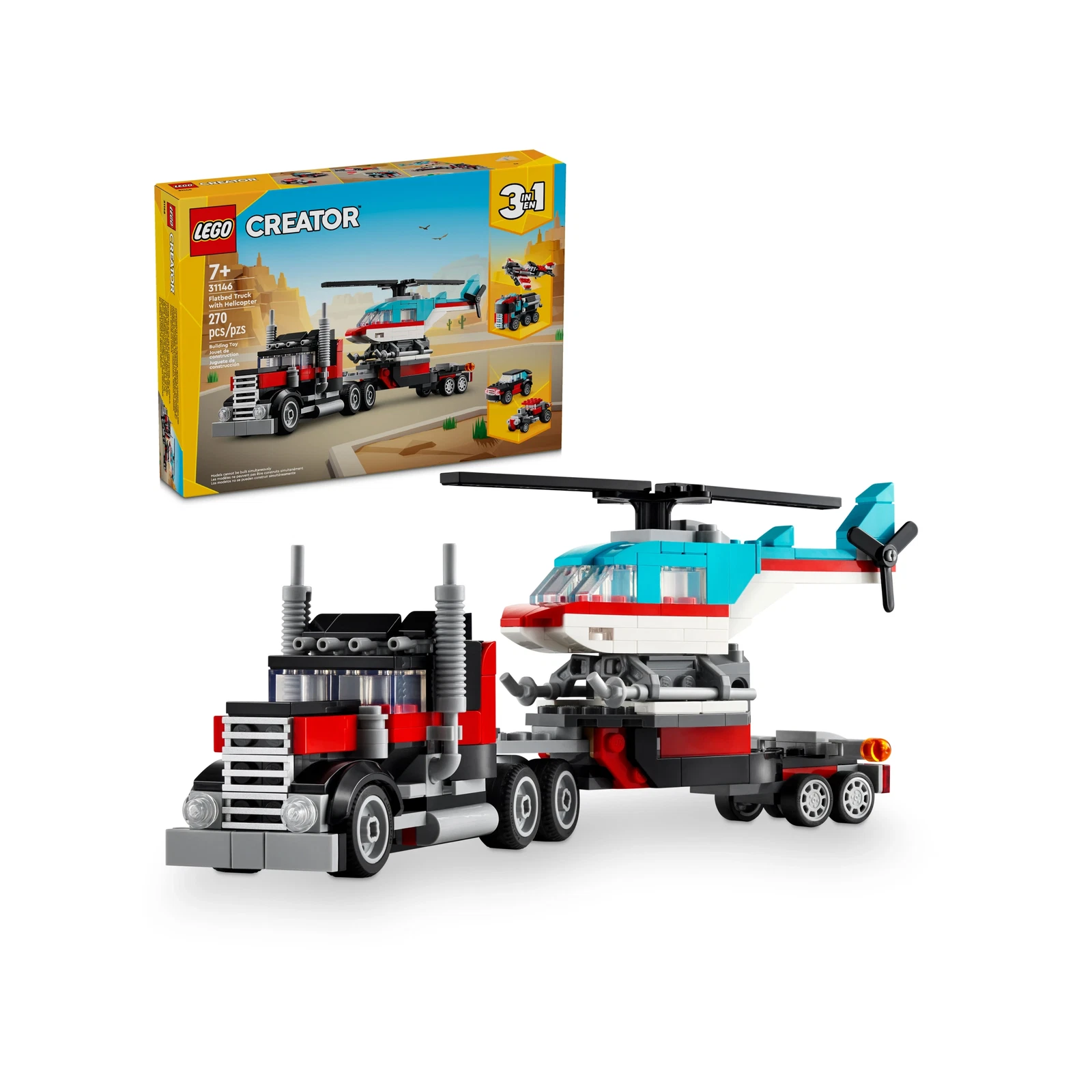 LEGO® Creator Tieflader mit Hubschrauber 31146 (1/11) LEGO® Creator Tieflader mit Hubschrauber 31146 (1/11)