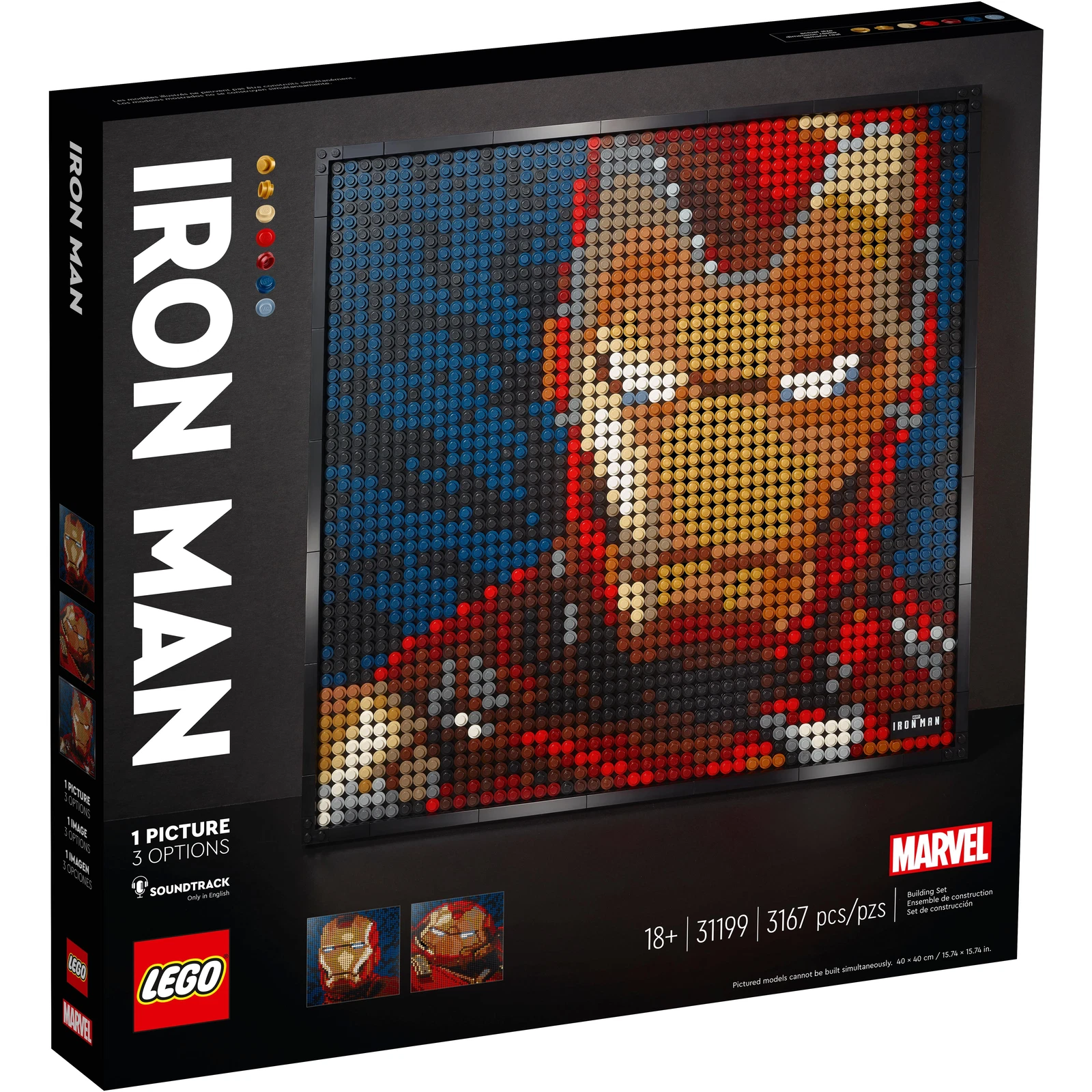 LEGO® Art Marvel Studios Iron Man - Kunstbild 31199 (1/18) LEGO® Art Marvel Studios Iron Man - Kunstbild 31199 (1/18)