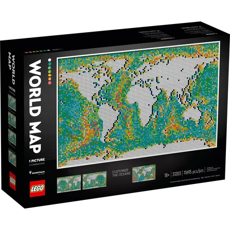 レゴアート　ワールドマップ　31203 完成品 LEGO Art: World Map (31203) for sale online | eBay
