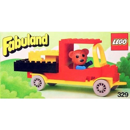 LEGO® Fabuland Bernard Bear and his Delivery Lorry 329 (1/1) LEGO® Fabuland Bernard Bear and his Delivery Lorry 329 (1/1)