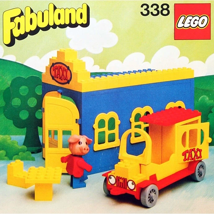 LEGO® Fabuland Blondi the Pig and Taxi Station 338 (1/1) LEGO® Fabuland Blondi the Pig and Taxi Station 338 (1/1)