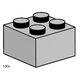 2x2 Light Grey Bricks 3454 thumbnail-0