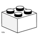 2x2 White Bricks 3455 thumbnail-0