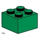 2x2 Dark Green Bricks 3456 thumbnail-0
