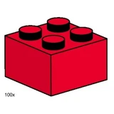 LEGO® Bulk Bricks 2x2 Red Bricks 3457 (1/1)