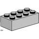 2x4 Light Grey Bricks 3459 thumbnail-0